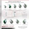 Service Caster 4 Inch Green Poly on Cast Iron Swivel Caster Set with Ball Bearings 2 Brakes SCC SCC-30CS420-PUB-GB-2-TLB-2 - alternate 4